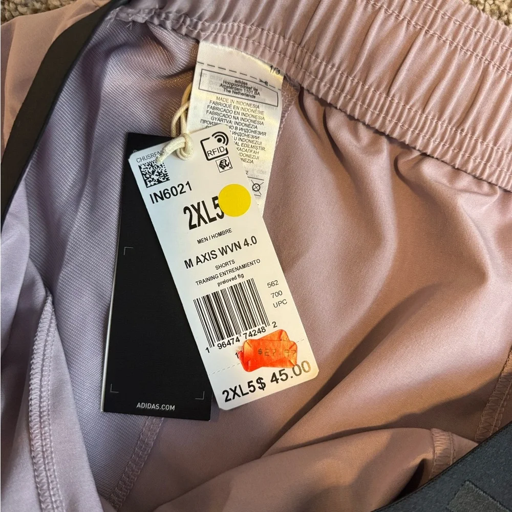 Adidas Men’s Light Lavender Athletic Shorts